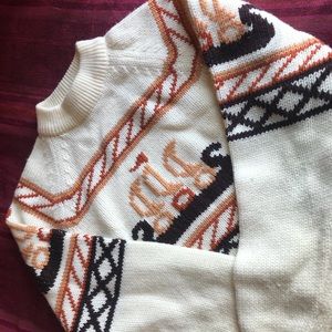 Vtg 90s Viking knit style sweater